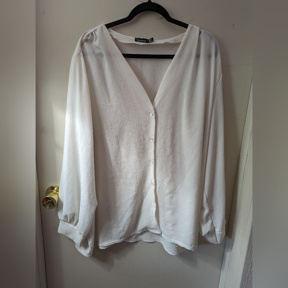 Ivory BooHoo Blouse